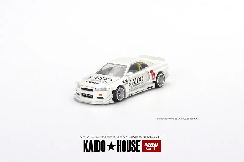 Kaido House + MINIGT 1/64 Nissan Skyline GT-R (R34)(R33) Honda NSX Racing Kaido Works V3 V2 KHMG Autos Legierung Druckguss Metall Modell – Detail 13