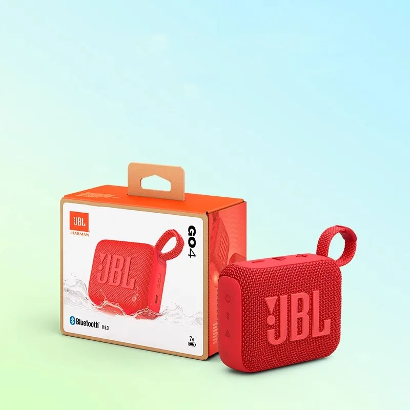 JBL GO 4 مكبر صوت بلوتوث لاسلكي محمول معتمد رسميًا في الهواء الطلق مقاوم للغبار ومقاوم للماء لحفلات الموسيقى العائلية