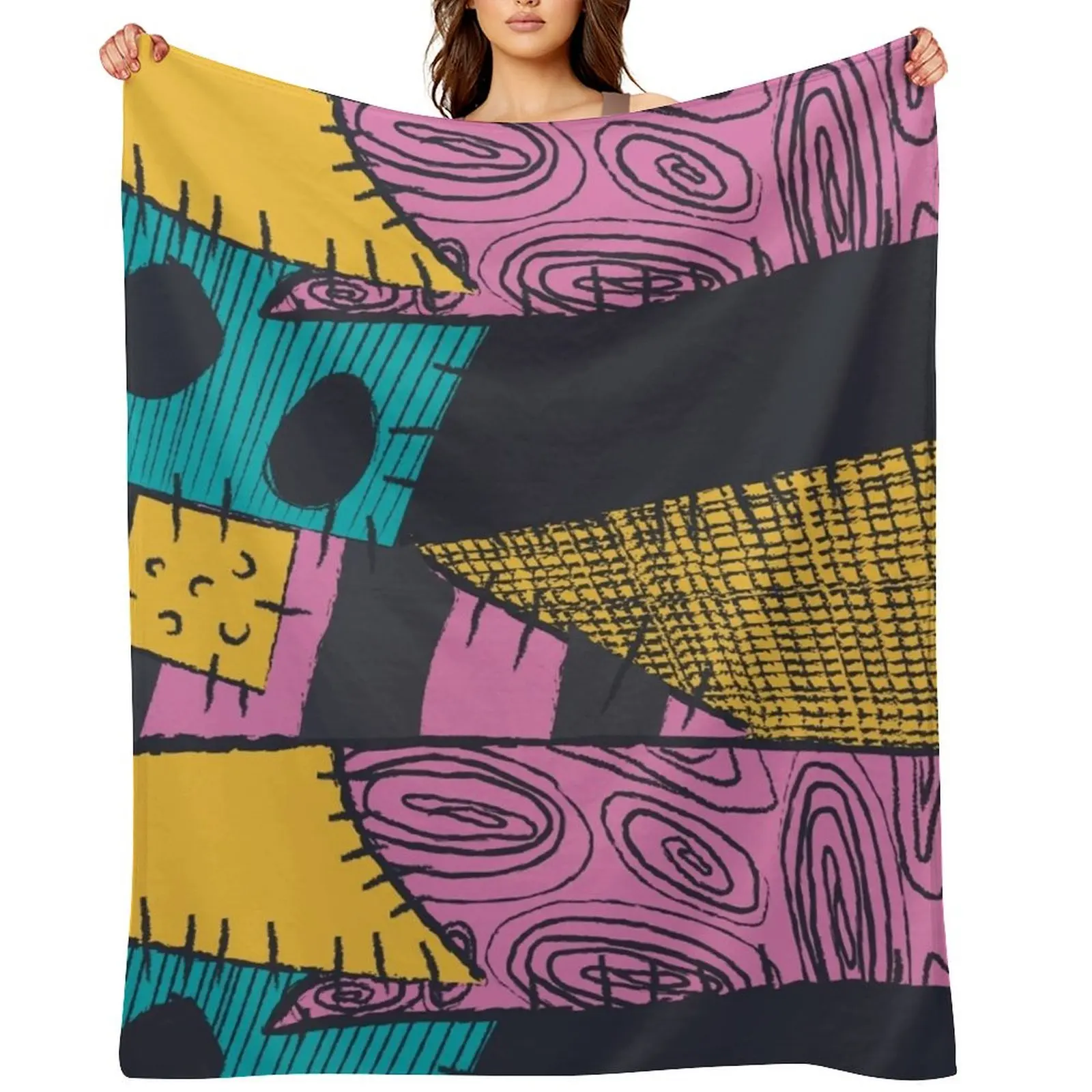 

Nightmare Sewn Pattern Throw Blanket Custom Luxury Designer Comforter blankets ands Blankets