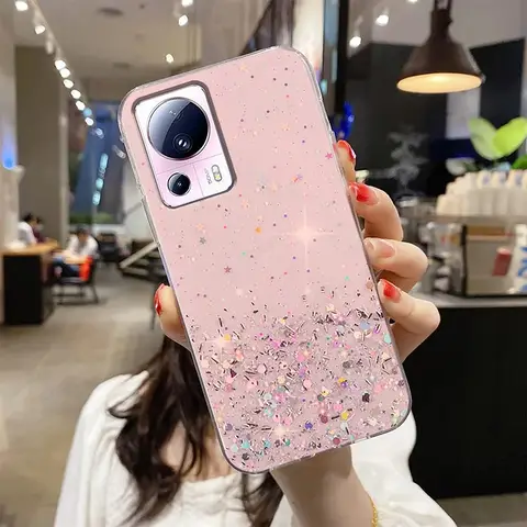 Glitter Silicone Case For Xiaomi 13 12 Lite 11 Pro 11T 11X 11i 10 Ultra 10T 9 SE 9T Lite Pro Shockproof Crystal Soft Back Cover