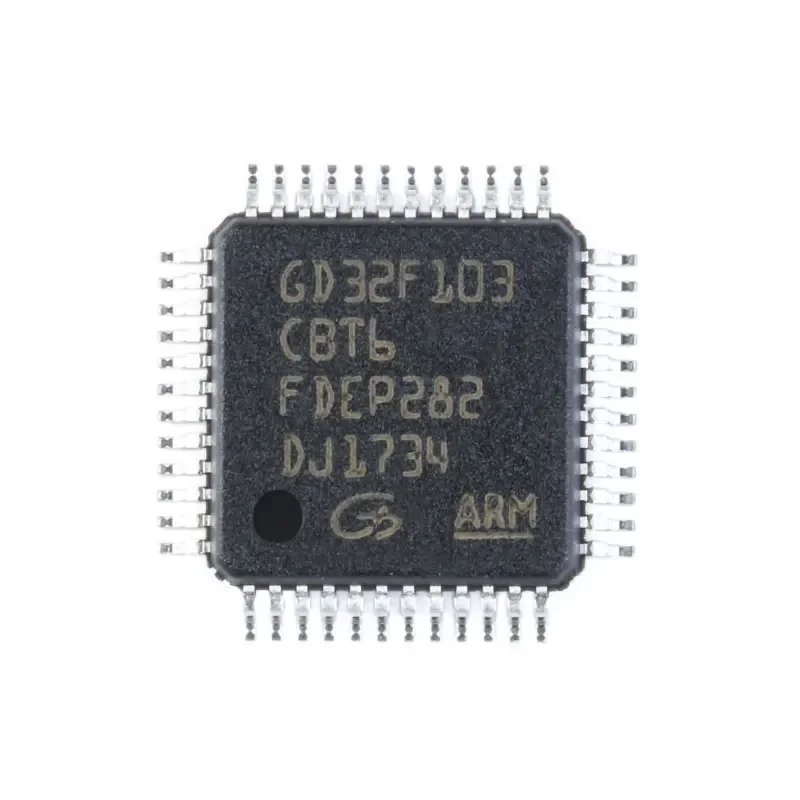 10PCS/LOT GD32F103CBT6 LQFP-48 32-bit microcontroller chip IC  Original genuine patch