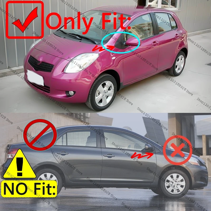 For TOYOTA Yaris 2008-2013 Front Window A-pillar Triangle Garnish Cover Panel Glass Triangle Plate Side Mirror Moulding