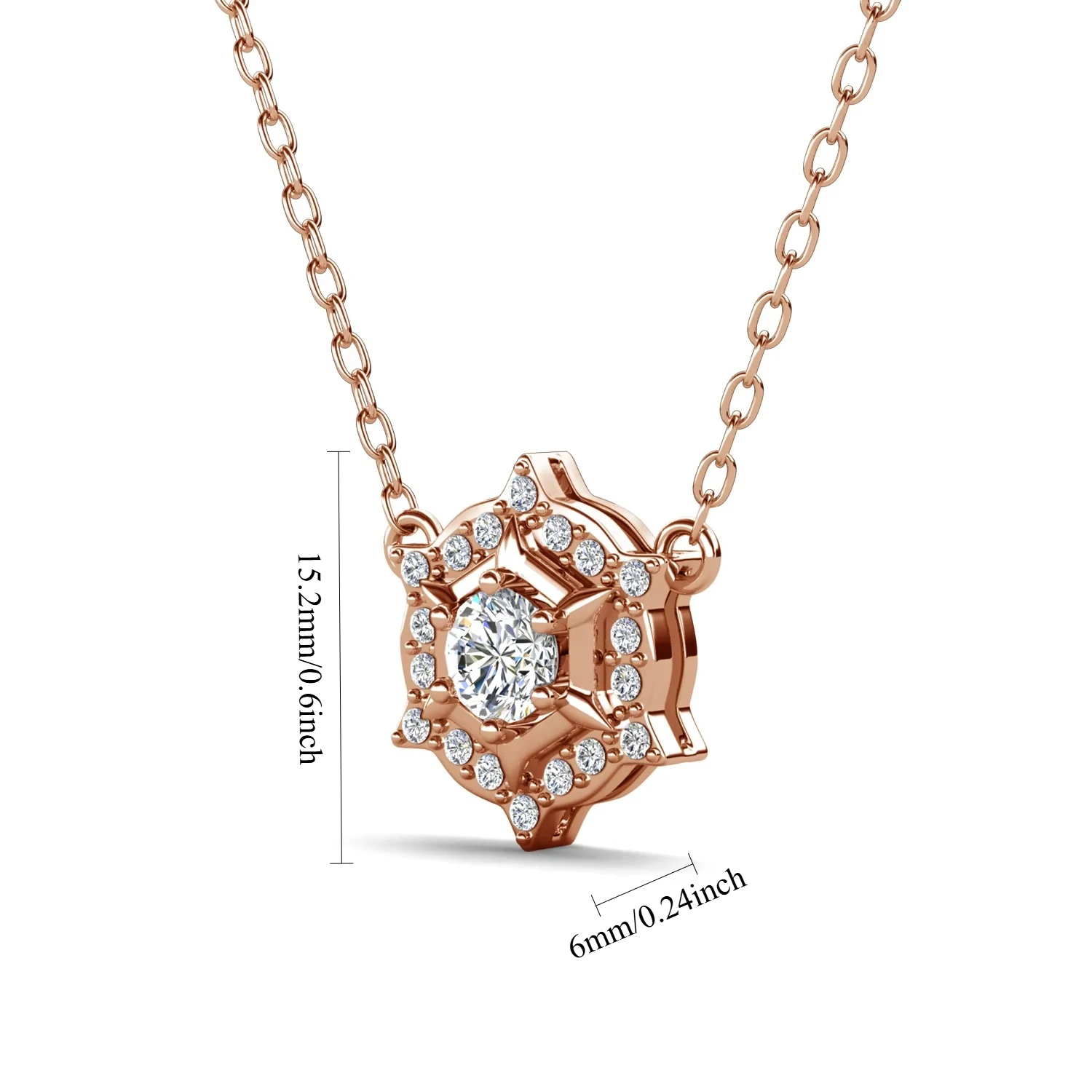 Snowflake Shaped Pendant Embellished with Swarovski Crystals Elegant for Woman Party Birthday Wedding Accessory Gift 2026