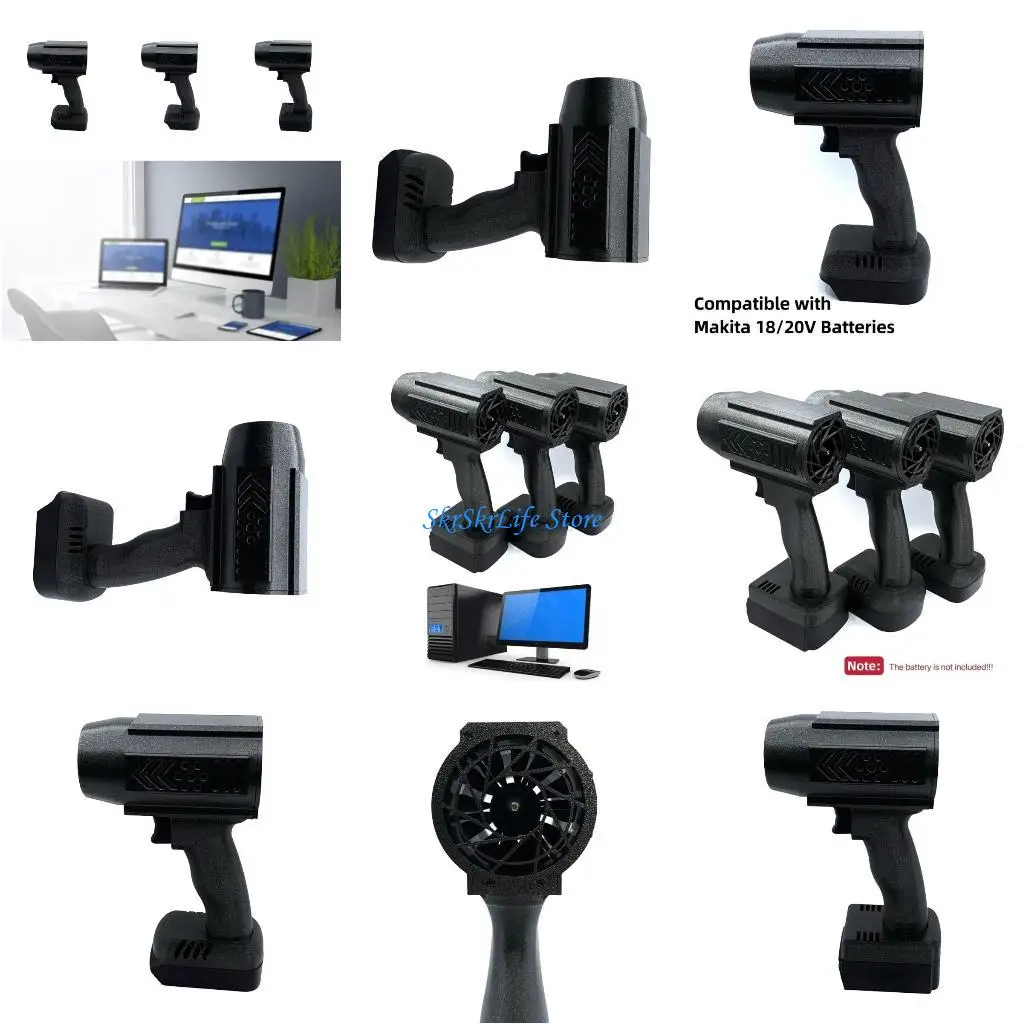 

E65E Пылесос Мощный струйный вентилятор Бесщеточный вентилятор 50 мм с эргономичной ручкой для удаления снега, инструмент для