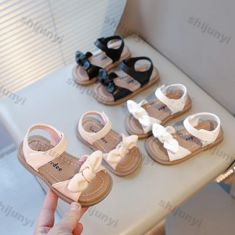 

Girls Sandals Fashion Princess Classic Baby Girl Kids Summer Sandals Children Sweet Summer Shoes Soft 21-30 Bow-knot Hot Sale