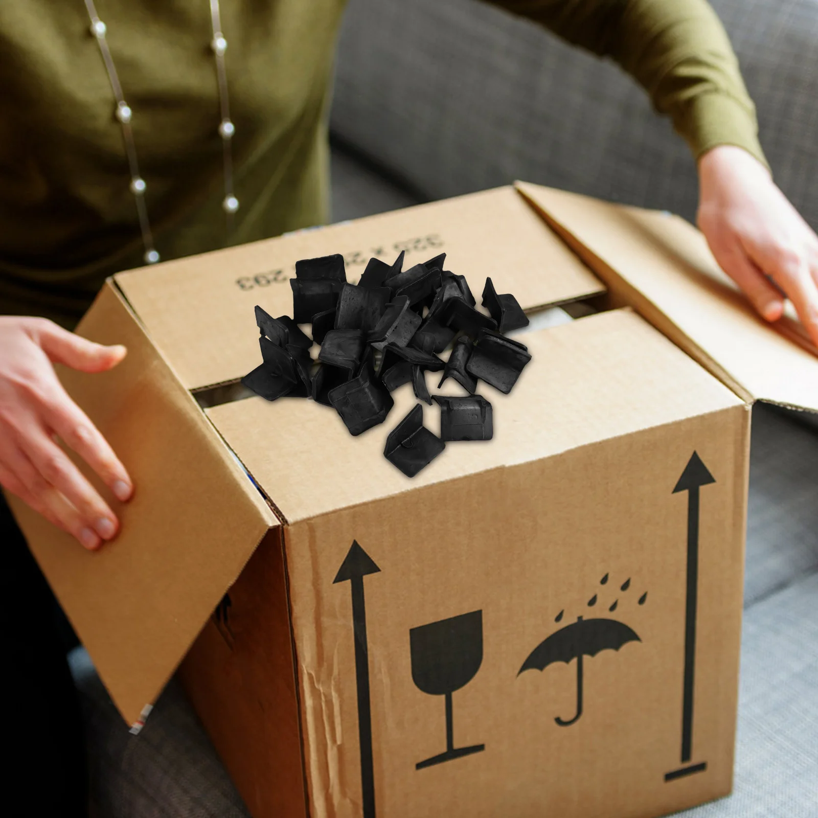 30 stuks kunststof verpakking randbeschermer verdikte hoekbeschermers antislip vrachtwagen verzenddoos hoekbeschermer bureau randbeschermer