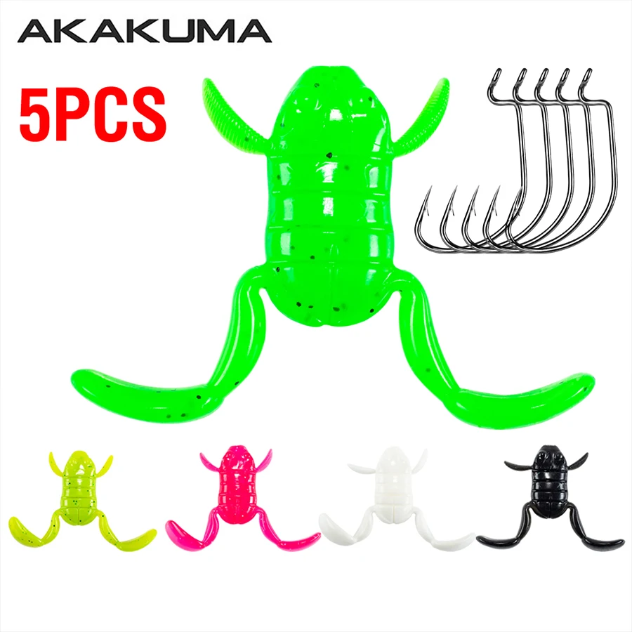 

5 шт., мягкая лягушка, 5/10 г, плавающая рыболовная приманка, искусственная лягушка, силиконовая приманка для плавания, приманка для литья верхней воды, пластиковая приманка для ударов лягушки