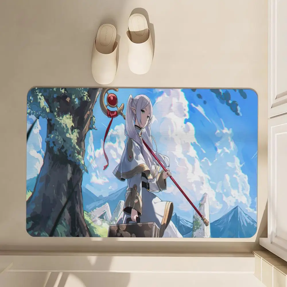 

Sousou No Frieren Floor Mat Soft Diatom Bathroom Absorbent Floor Mat, Toilet Of The Bathroom, Household Floor Mat, Door Mat Carp