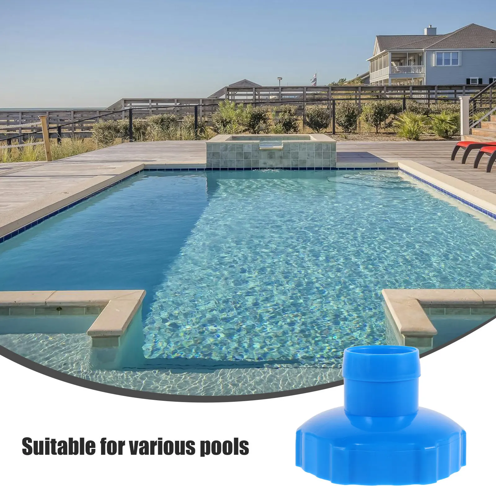 Replacement 11238 Pool Skimmer Hose Adapter B Compatible with 28000E Surface Skimmer Hose Attachment Above Ground Pools