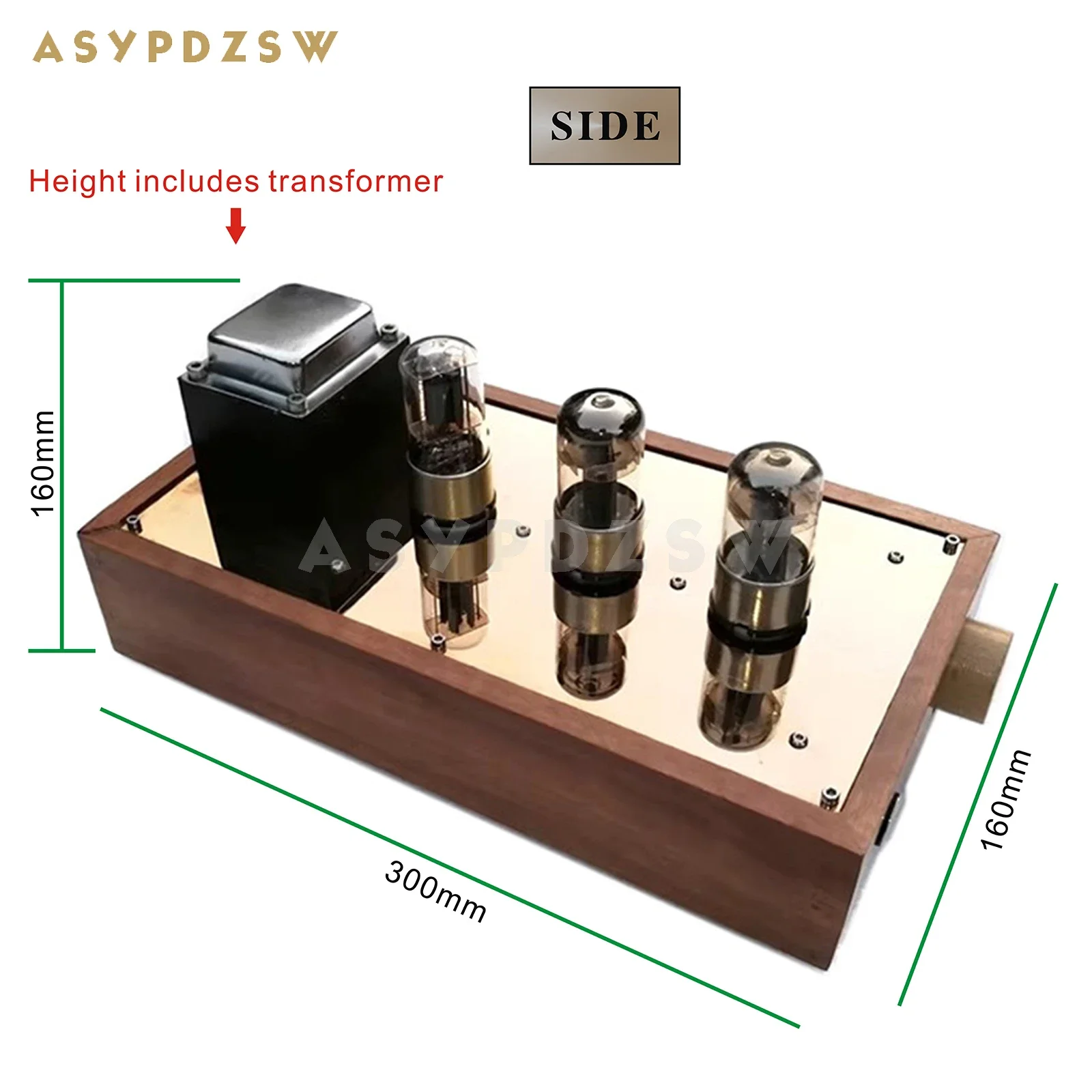 Корпус из цельного дерева HIFI 6N8P Ламповый предусилитель с прямой связью 6N8P + 6SN7 + CV181 с выпрямительной лампой 6Z5P Предварительный усилитель