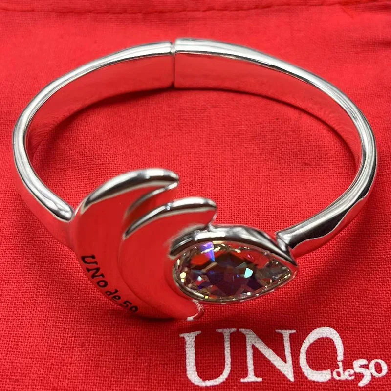 2024 UNOde50 new popular high quality gemstone ladies bracelet romantic jewelry gift bag in Europe and the United States