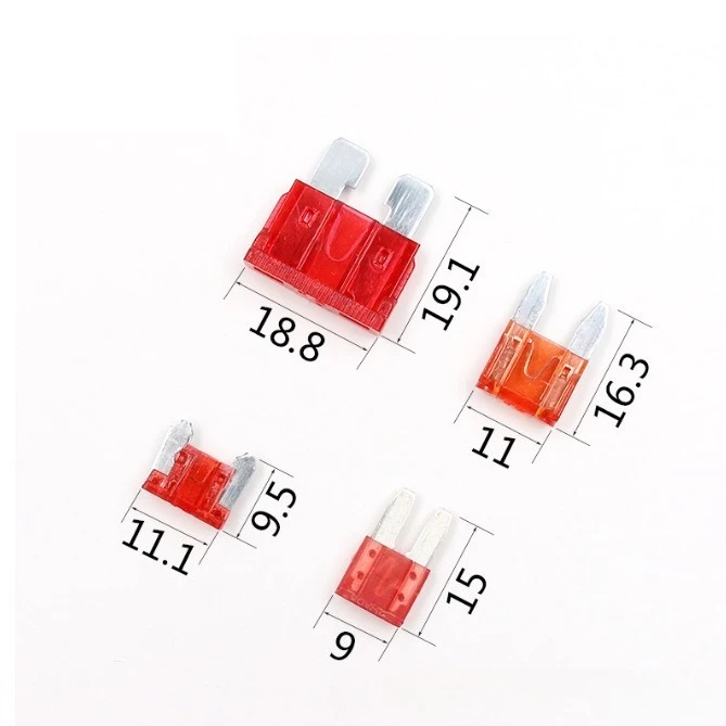 حامل فيوز السيارة صغير الحجم متوسط الحجم إضافة محول صنبور الدائرة مع 10A مايكرو صغير قياسي ATM شفرة فيوز قطع غيار السيارات الجديدة #2