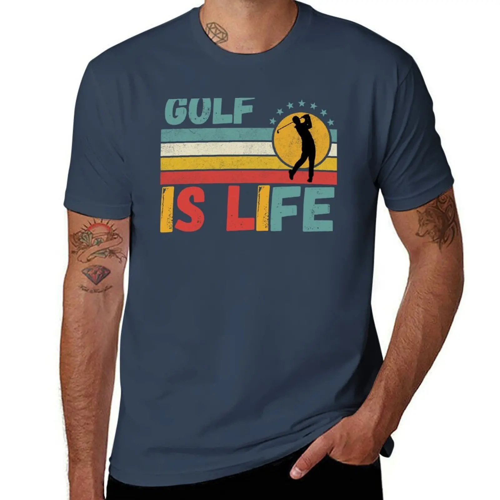 

Golf Is Life Golf Lover Vintage T-Shirt cotton t shirts high quality cotton t shirts man 100% T-Shirt
