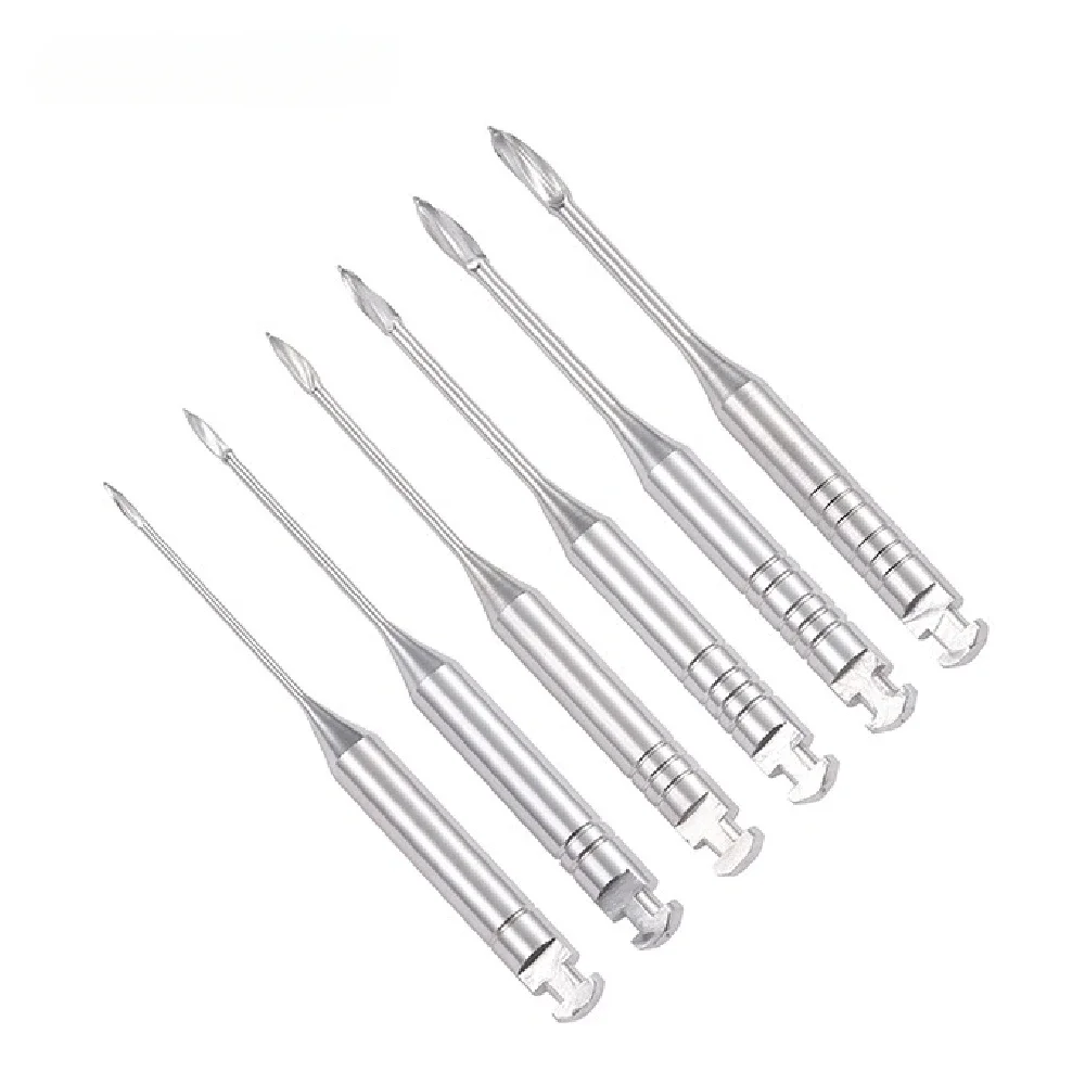 6Pcs/Pack Dental Endodontic Gates Drill Glidden Rotary 28mm/32mm Engine Use Stainless Steel Endo Files #1-6 Dentistry Tools