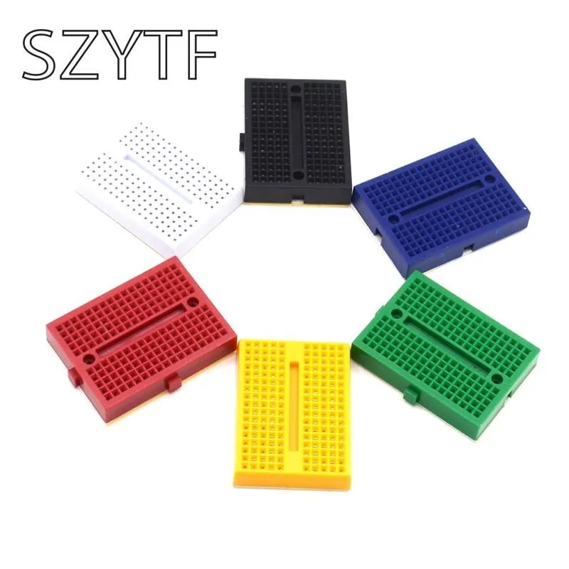 1pcs SYB-170 Mini Solderless Prototype Experiment Test Breadboard 170 Tie-points 35*47*8.5mm