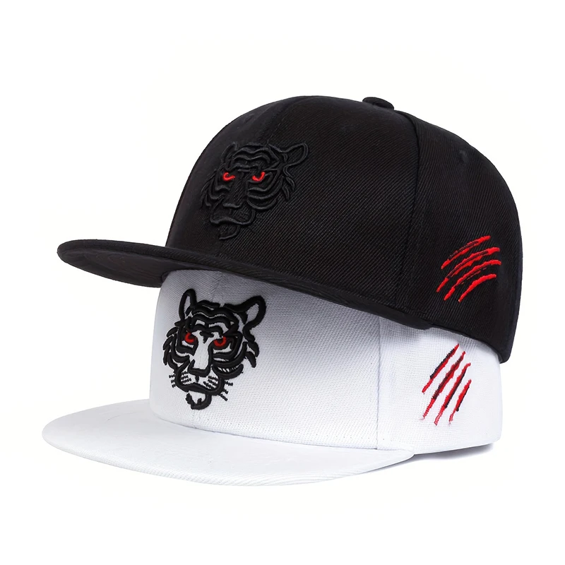 Children Tiger Embroidery Baseball Caps Hip-hop Hats Spring and Summer Outdoor Adjustable Casual Hats Boy Girl Trave