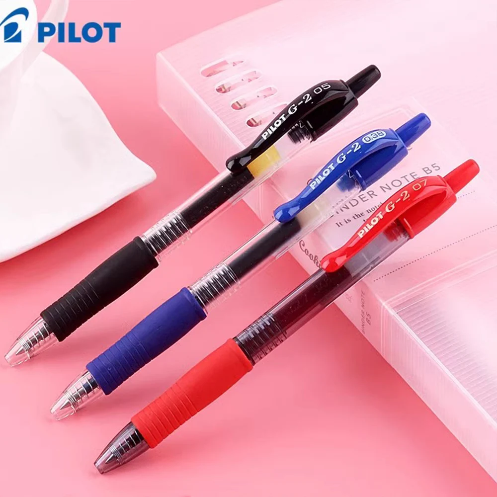 PILOT BL-G2 Retractable Gel Pen 05/07mm Tip Roller Rollerball Pens Comfort Grip School Supplies Pen Stationary