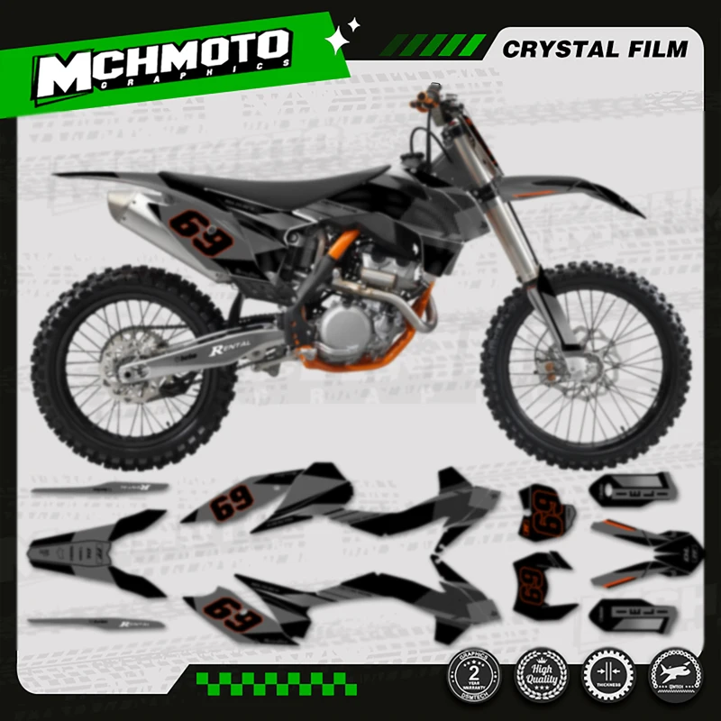 

MCHMFG мотоциклетные графические фоновые наклейки для KTM EXC EXC-F 2014 2015 2016 125 250 300 350 450 SX SXF 2013 2014 2015