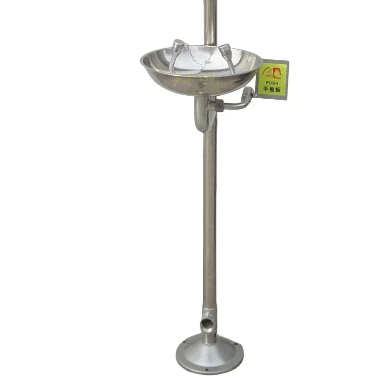 2025 hot sale New All 304 Stainless Steel Composite Emergency Flushing Vertical Spray Eye Washer