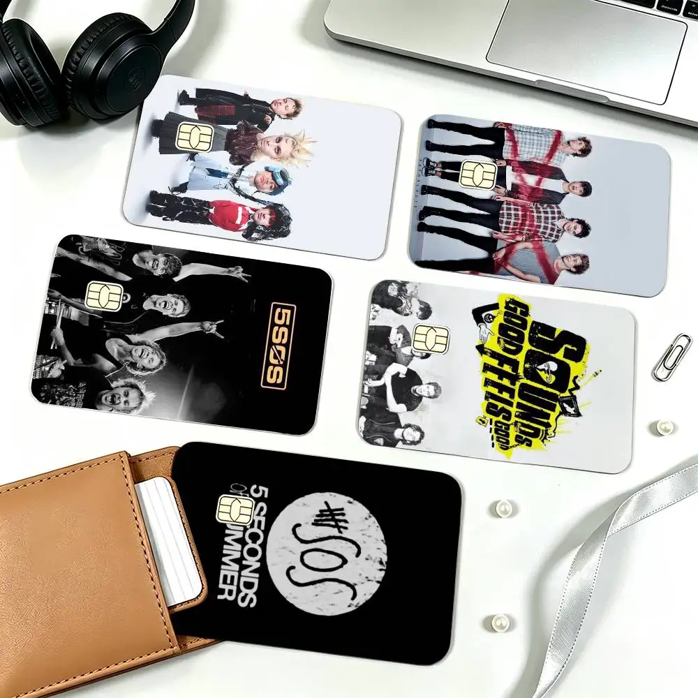 5 Seconds of S-Summers 5SOS  Credit Card HD Stickers Game Card Decal Small Chip Waterproof Sticker Gift