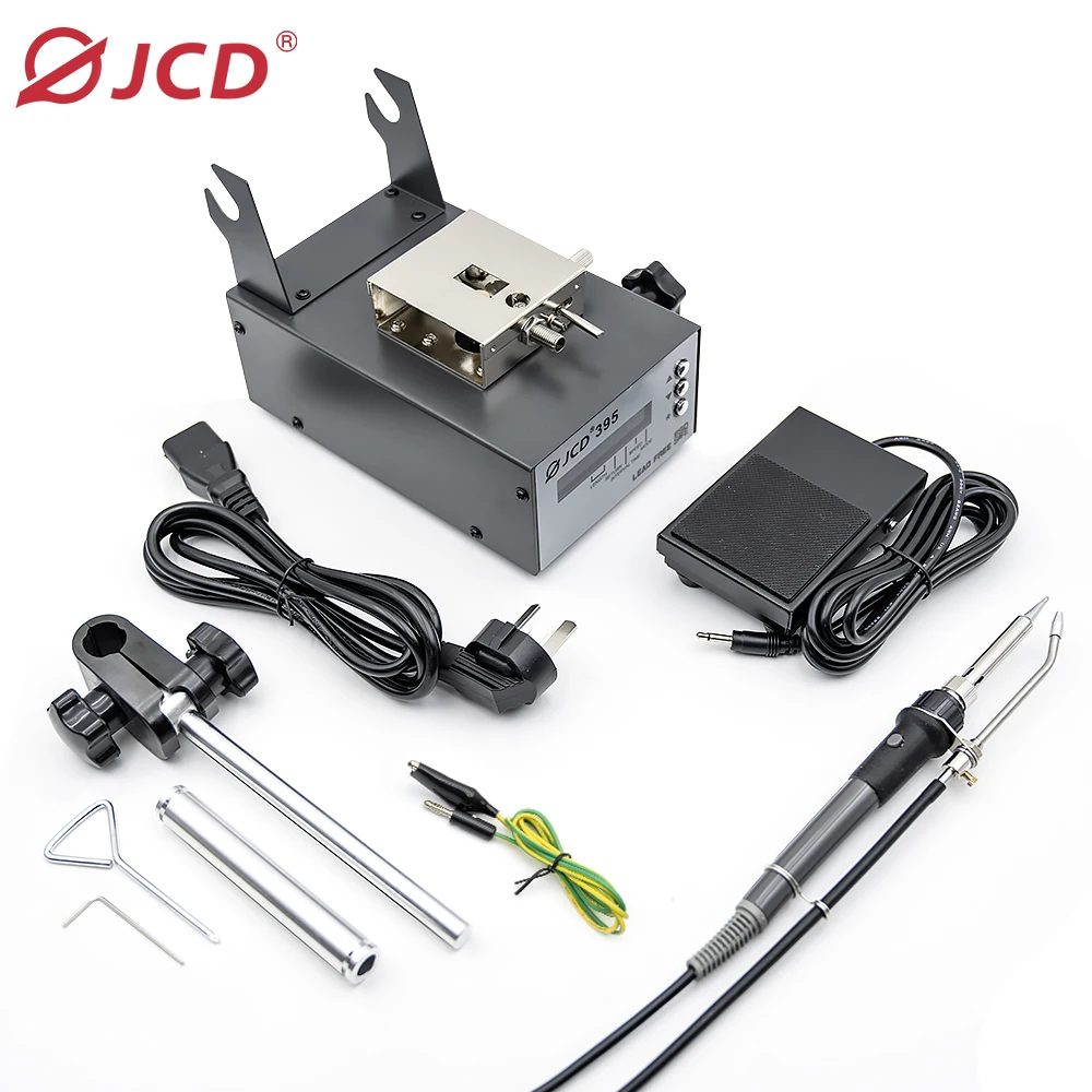 JCD Automatic Soldering Station 75W High Precision Welding Equipment Electronics Foot Pedal Send Tin Spot Welding Repair Tools