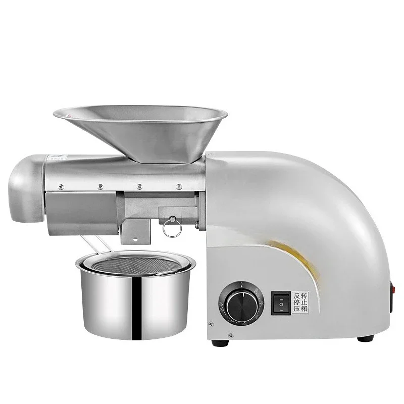 Automatic household and commercial oil press, stainless steel small oil press