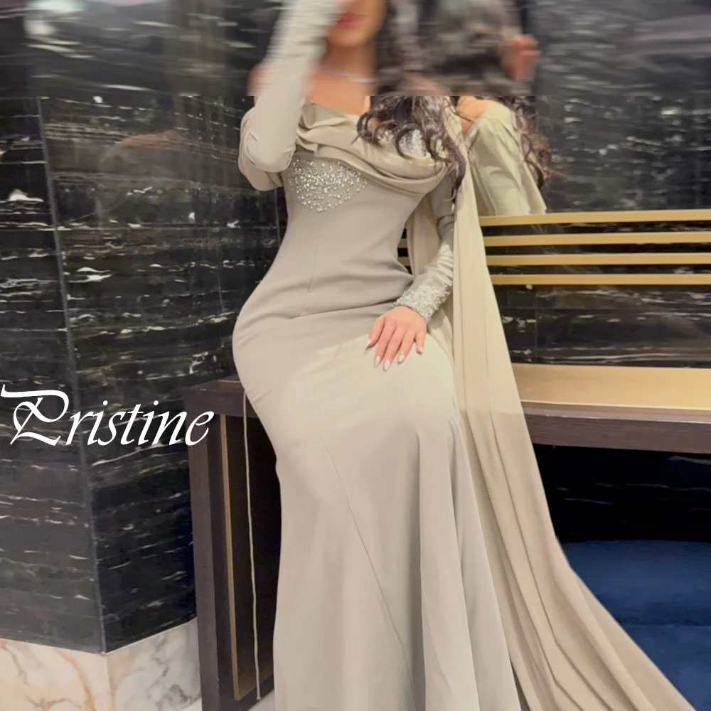 Robe de mariée personnalisée à manches longues, asymétrique épaule dénudée, col bateau, tempérament en cristal, robes de mariée de haute qualité