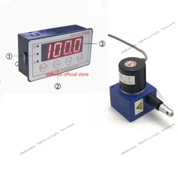 Cable Displacement Sensor + Digital Display Instrument Set Pull Rope Electronic Ruler Wire Encoder Input 12-24v Output 0-5v