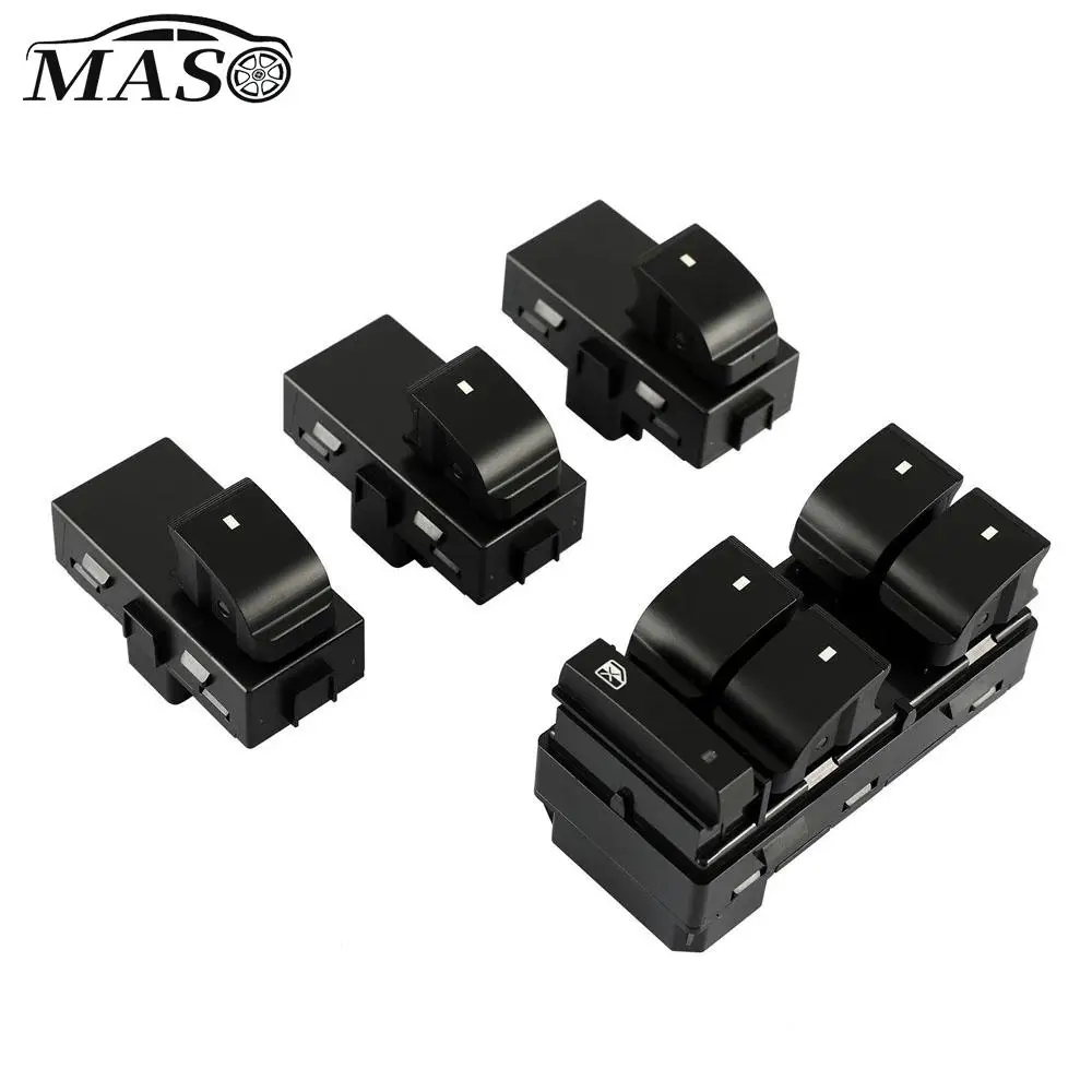 4PCS Power Master Window Lifter Control Switch  Regulator Button 20945129,22895545 for Chevrolet Avalanche 2007-2013