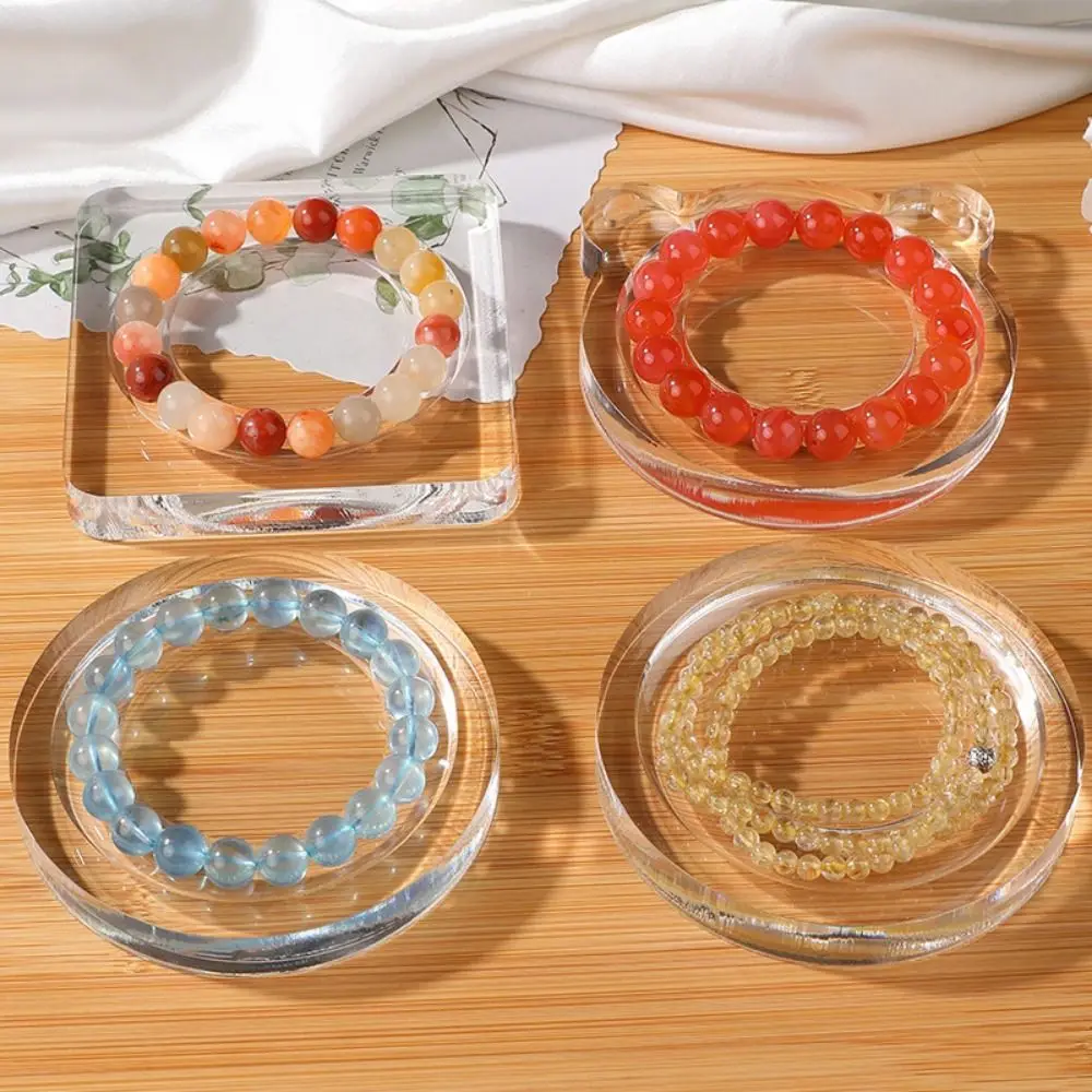 

Acrylic Bracelet Beading Board Clear DIY Craft Jewelry Making Tray Multiple Grooves Crystal Necklace Designs Tray
