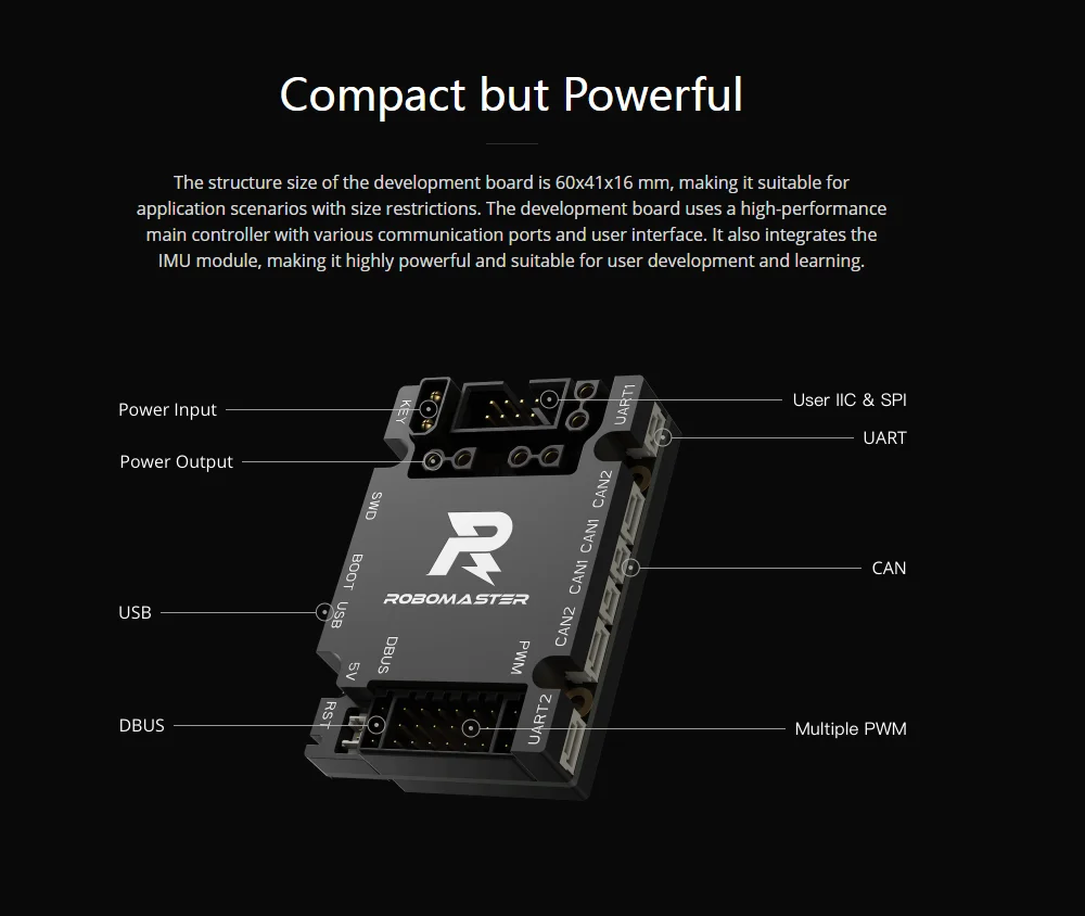 Dji robomaster placa de desenvolvimento typec