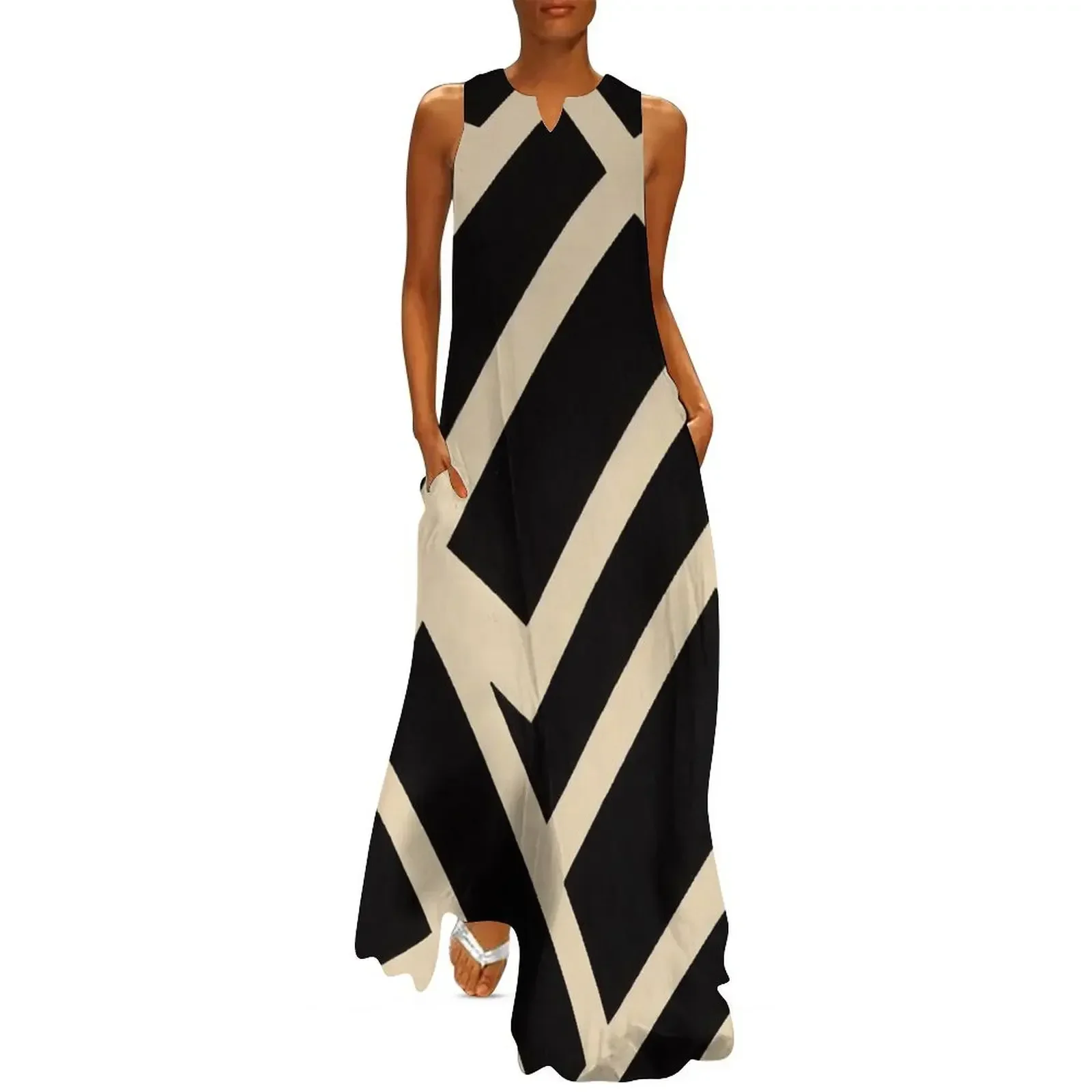 

Geometric pattern design Long Dress Women dresses summer women's clothing summer 2025 novelties Dresses gala Dress