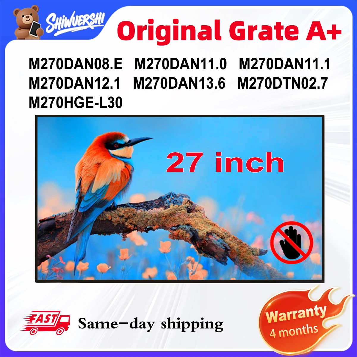 

Оригинальный новый A + 27-дюймовый ЖК-экран M270DAN08.E M270DAN11.0 M270DAN11.1 M270DAN12.1 M270DAN13.6 M270DTN02.7 M270HGE-L30