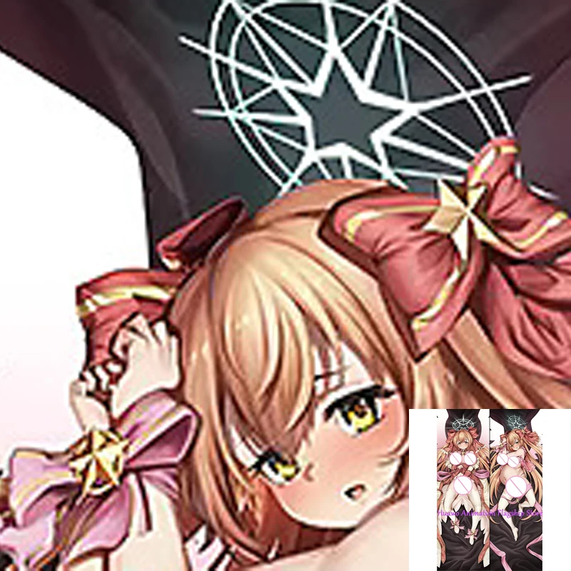 

Dakimakura Anime Pillow Cover Dark Nipples Double Sided Print 2Way Cushion Cover Xmas Gifts