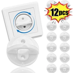 1-12Pcs Baby Child Electrical Safety Guard Protection Rotate Anti Electric Shock Plugs Protector For France/Poland Power Socket