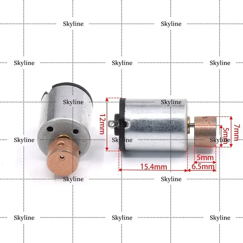 1215 Mini Micro Vibration Motor DC 1.5V-3V Strong Vibration Motor For Beauty Instrument Massager