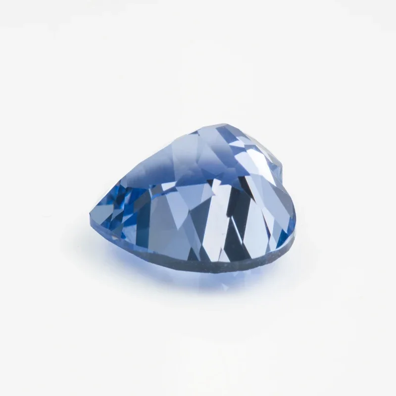 Lab Grown Sapphire Heart Shape Cornflower Color For Charms Jewelry Making DIY Ring Necklace Earrings Materials Certificate