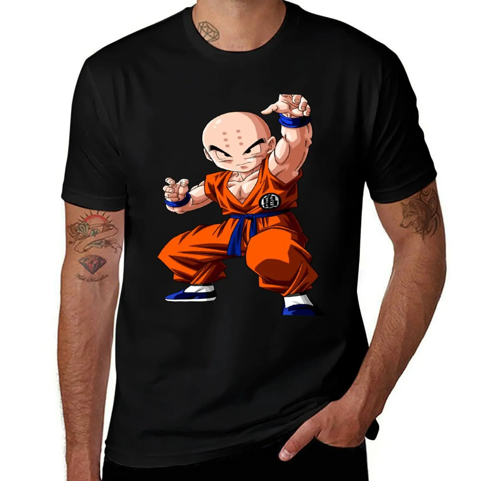 Krillin T-Shirt oversized sublime shirts graphic Aesthetic clothing mens white t shirts