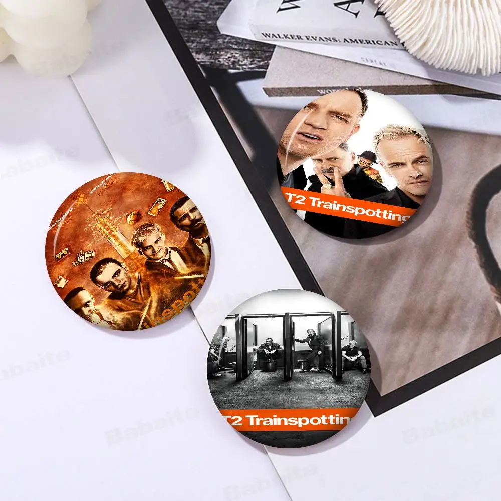 Music Band T-trainspotting Soft Button Pin Bright Printed Icon Gift For Friends Badge Collar Brooch Lapel Pin Metal