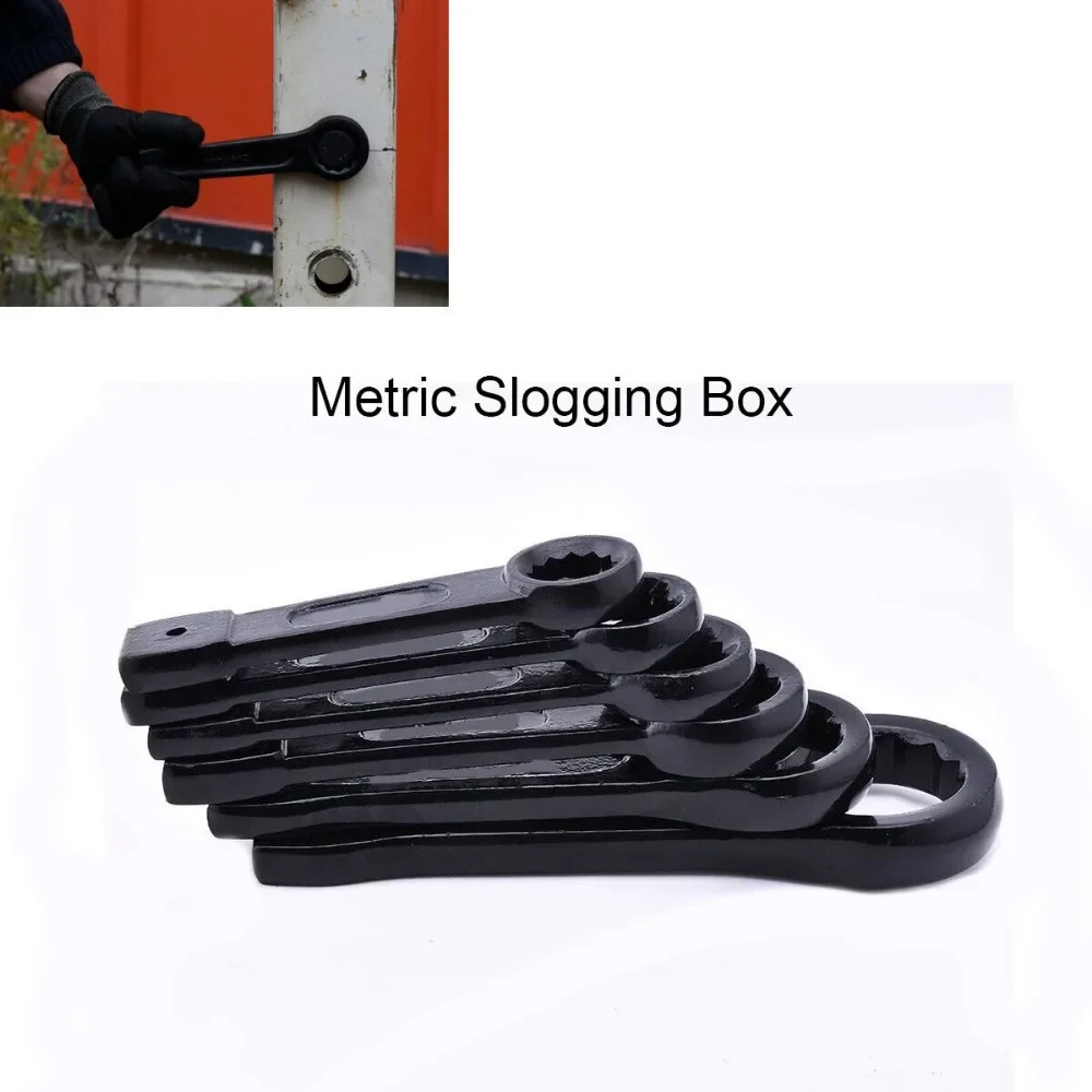 

1 шт. гаечный ключ для гаечных колец, метрический однокольцевой плоский гаечный ключ, коробчатый ключ 17-55 мм для болта с шестигранной головкой, инструмент для удлинения трубки поезда