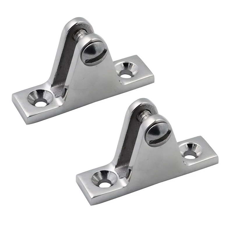 316 Stainless Steel Deck Bimini Side Mount Hinge 60mm Mirror Polish Marine Boat Sailing Hardware Deck Hinge