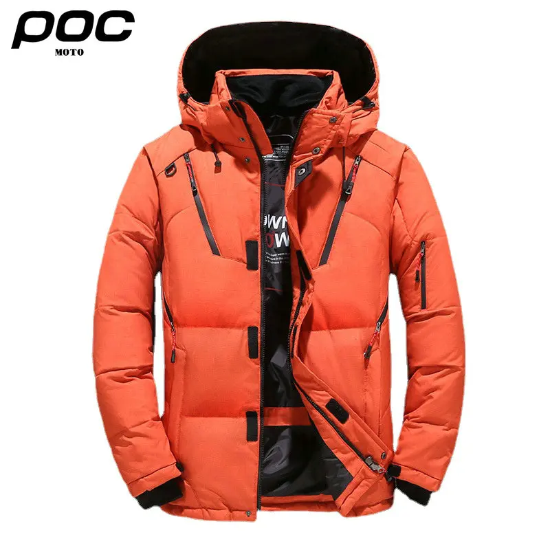 MOTO POC Cycling Hooded Jersey Men Women Riding Windproof Cycling Jacket Windbreaker Long Sleeve Raincoat Winter Bike Windcoat