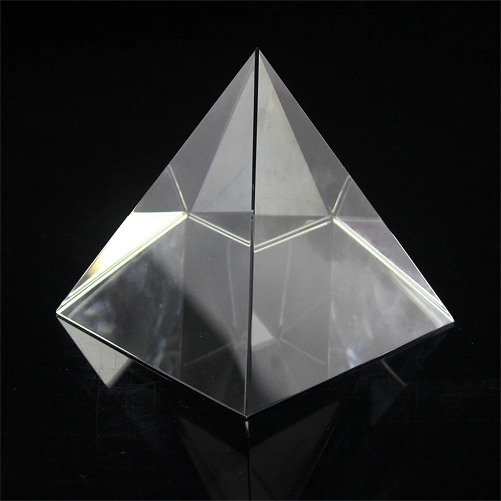 Transparent Acrylic Pyramid 5cm 6cm 8cm 10cm Hig Triangle Crystal Glass Handicraft Decoration For Engraving 1pcs