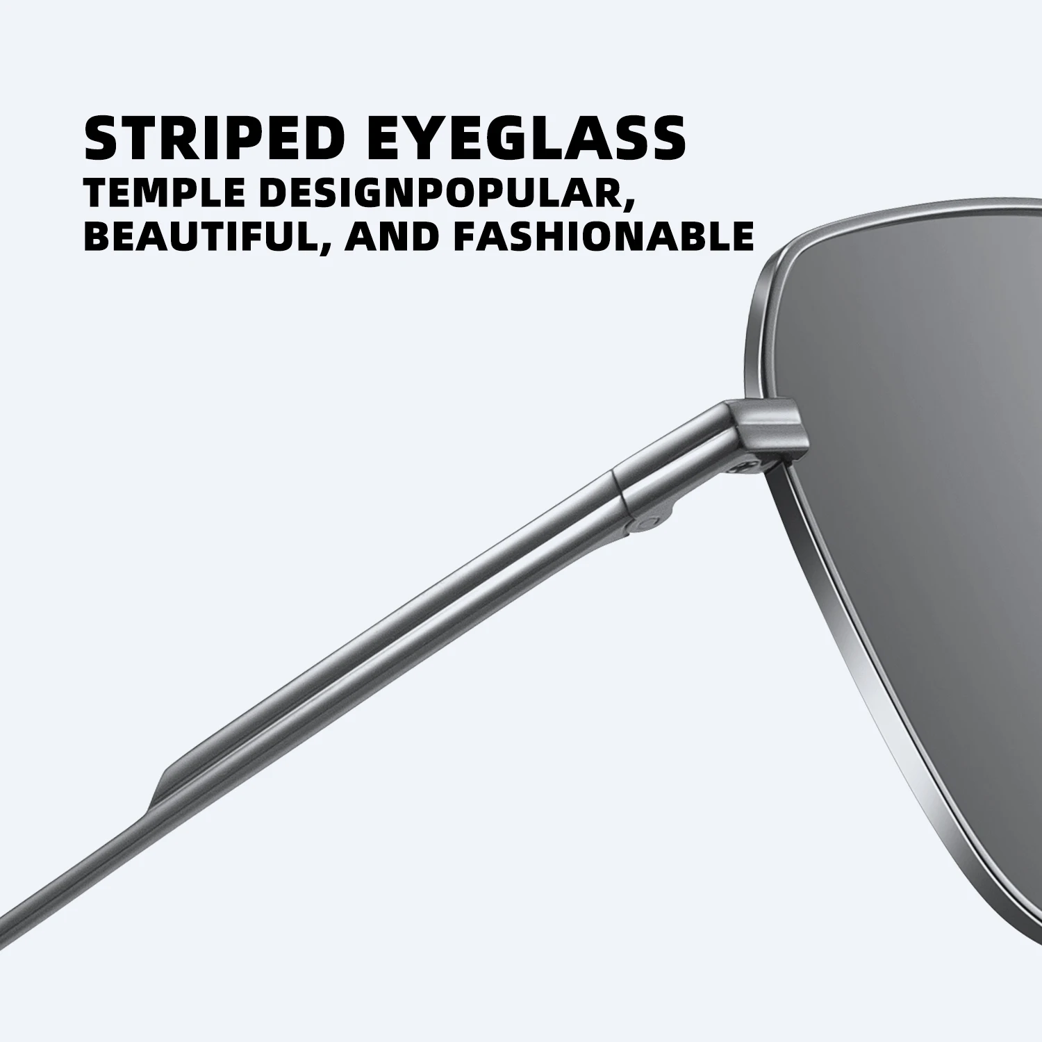 CAPONI Sunglass men Polarized Photochromic Square Trendy Black Lenses Shade Driving Sunglasses UV400 Protection Designer BS21020