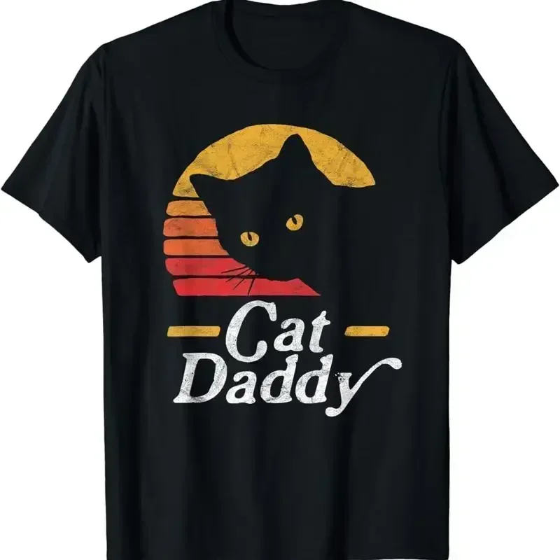 Cat Daddy Vintage Eighties Style Retro Distressed T Shirt