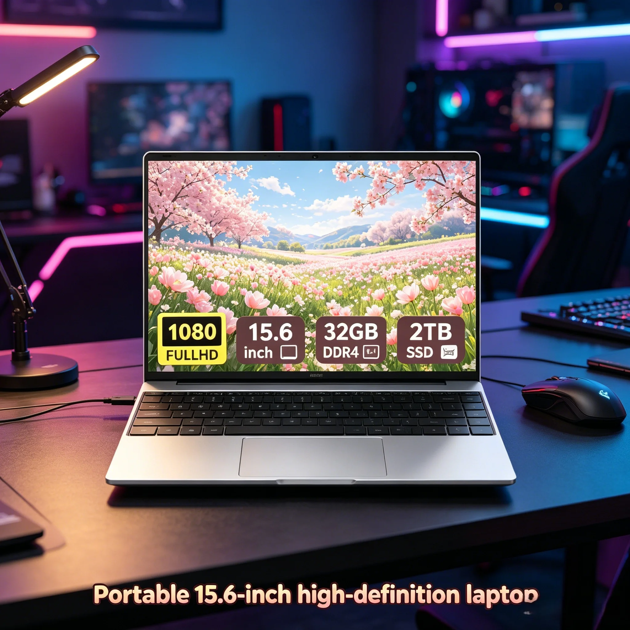 Large Space Storage 15.6 Inch Business Gaming Notebook PC i9-9880H High Performance Core 32GB DDR4 High Speed Memory 2TB Super L