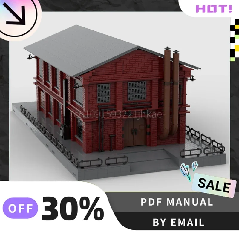 

[7992PCS] Customized MOC Railside Brick Factory Creative Building Blocks Set STEM Toys DIY Construction Model Kit Birthday Gifts