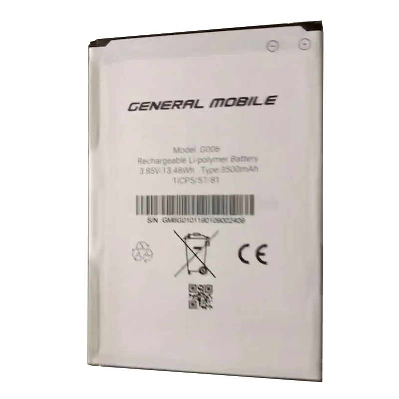3500MAH Battery for General Mobile GM8 Go Dual G006 Smart Android Mobile Phone Batterie Batterij Bateria