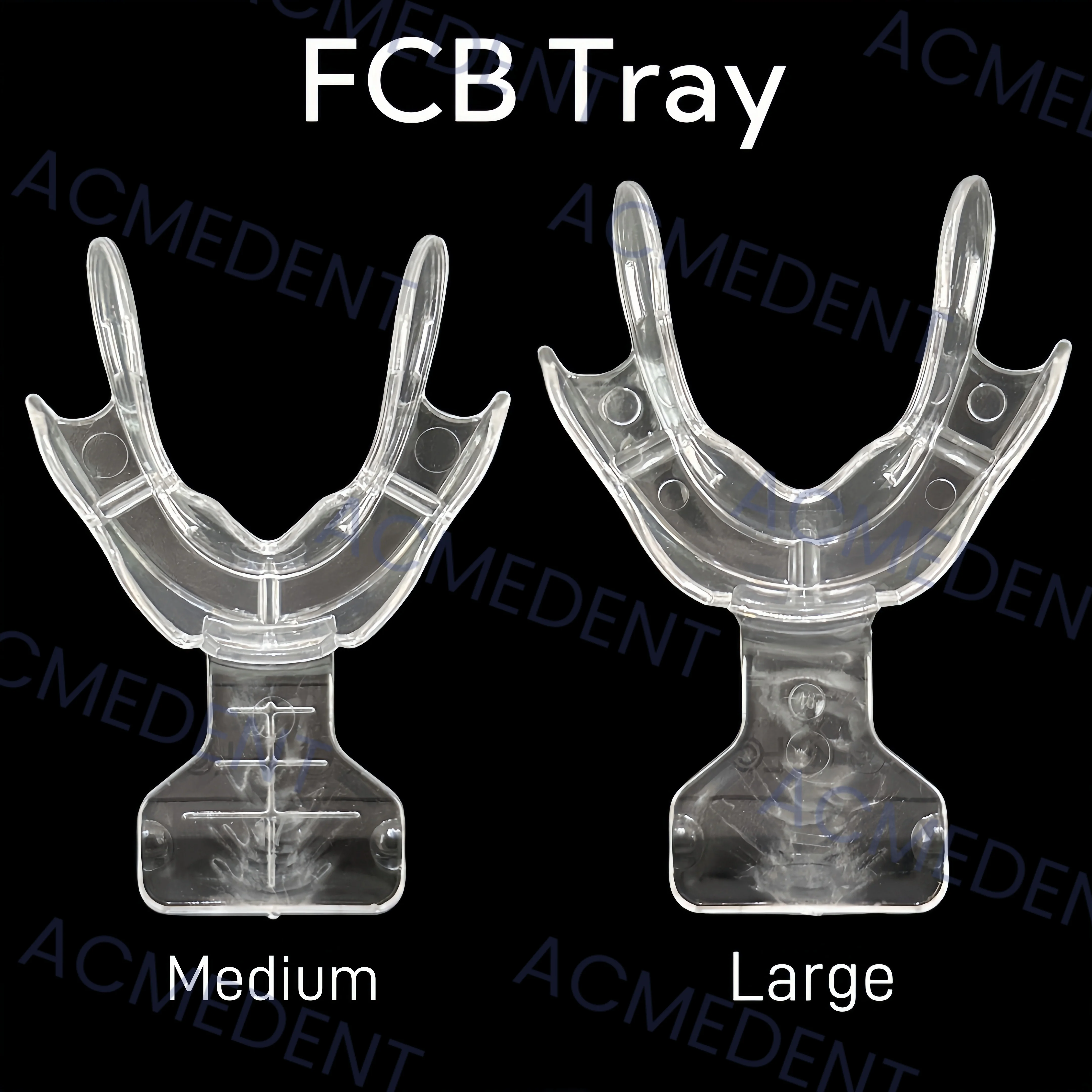 Dental Plastic Frame Cut Back (FCB) Impression Trays Large+Middle Autoclave 134℃