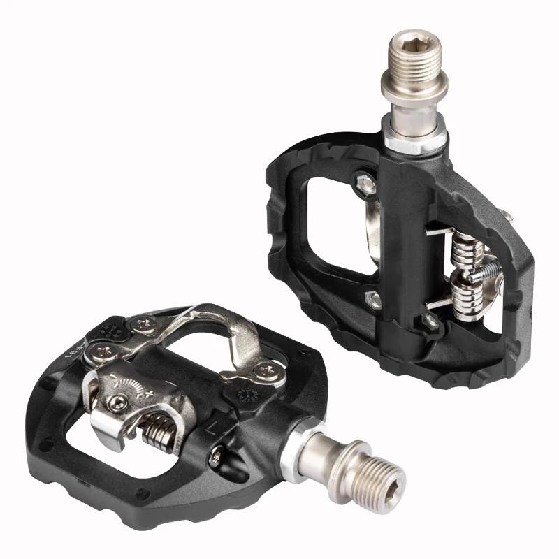 Mtb Pedals Double Function Spd Sl Contact Platform Aluminio Bike Fixation Pedals Proposito Mountain Gravel Bicycle Assisted